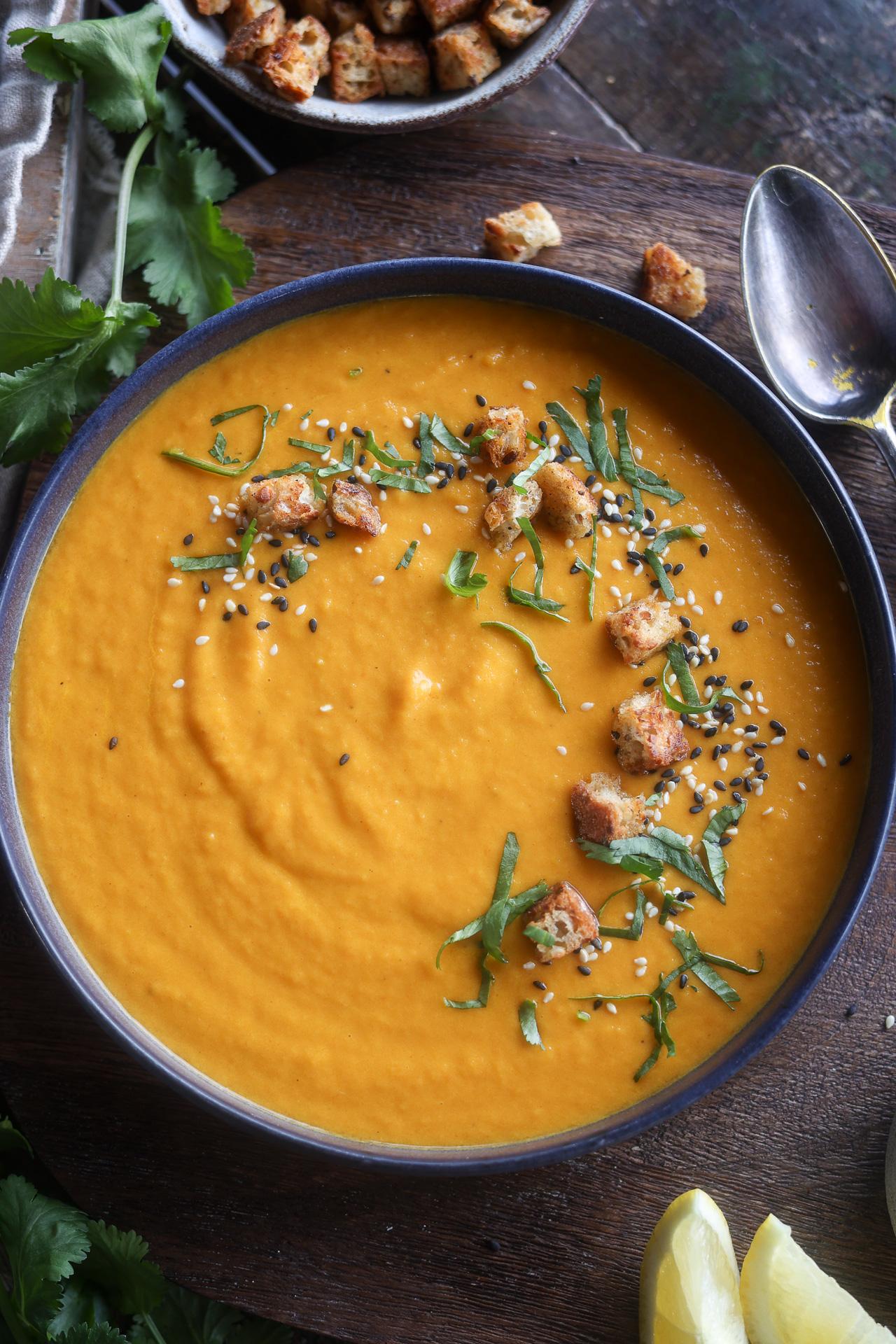 Main image of Creamy Roasted Carrot Soup