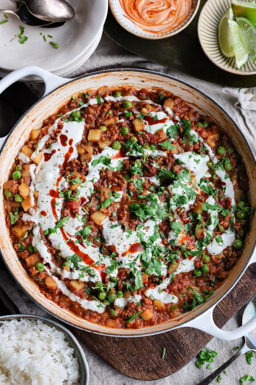 image of Vegan Mince & Potato One-Pot Skillet