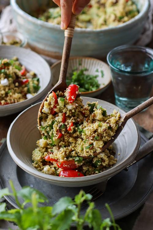 Quick Pesto Couscous Salad Pick Up Limes