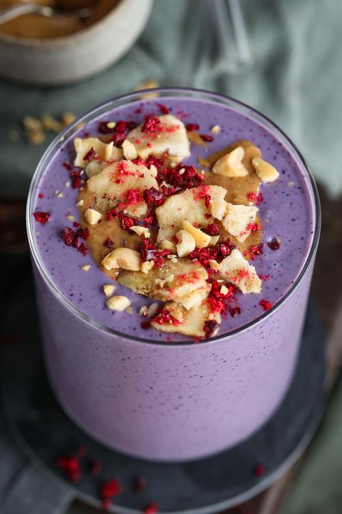 image of High Protein Peanut Butter & Jelly Smoothie