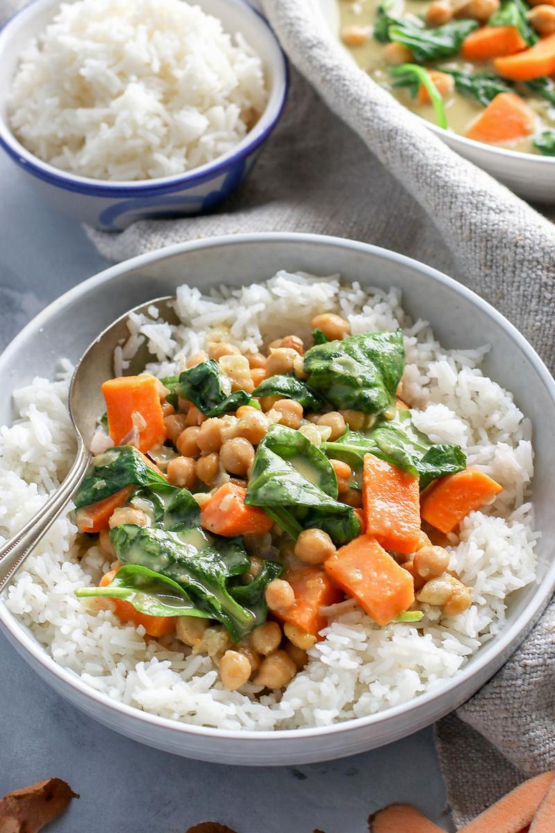 Pick Up Limes Thai Sweet Potato & Chickpea Green Curry