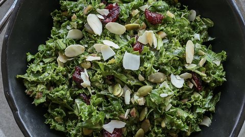 Massaged Umami Kale Salad