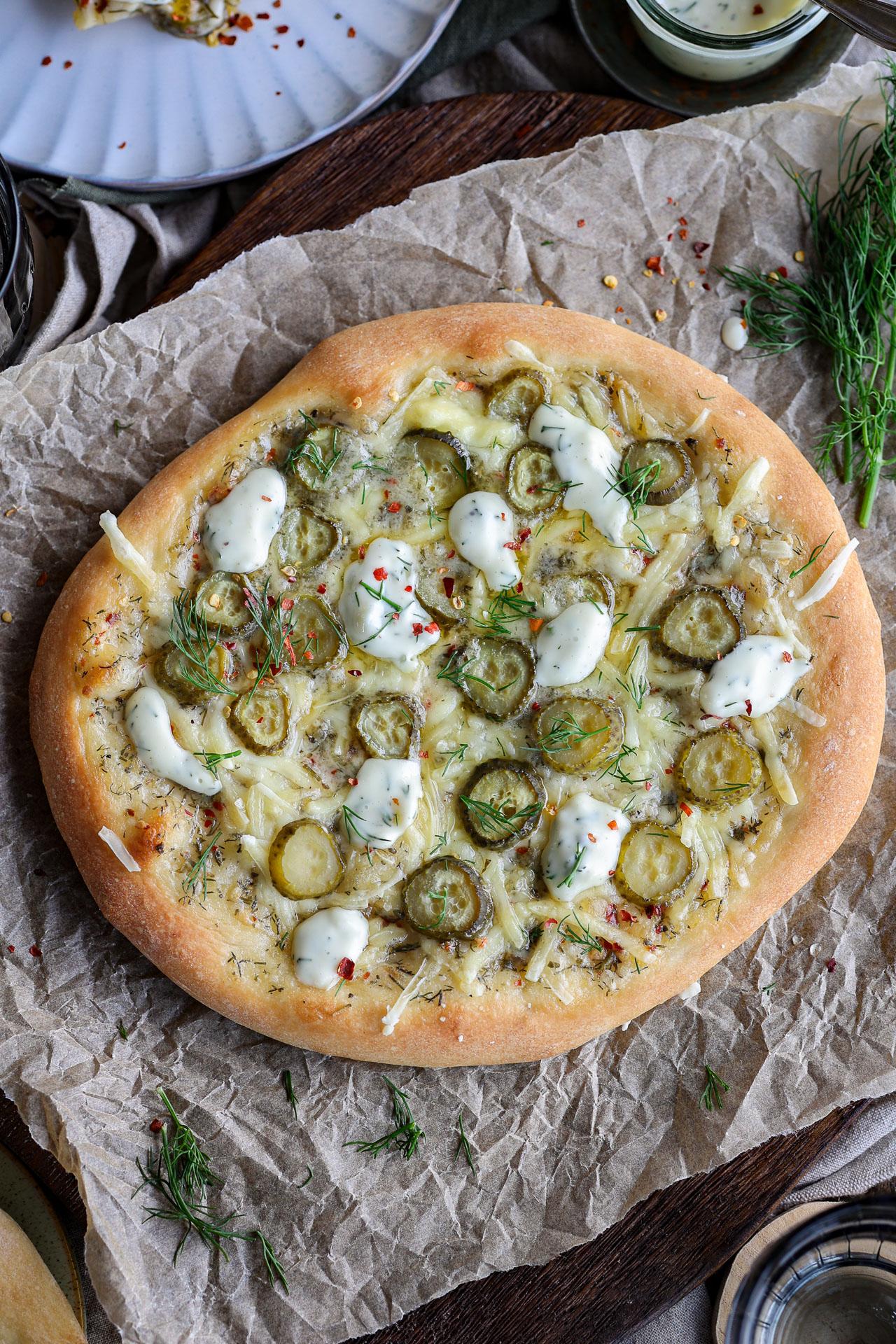 Main image of Pickle & Dill Pizza with Garlic Sauce