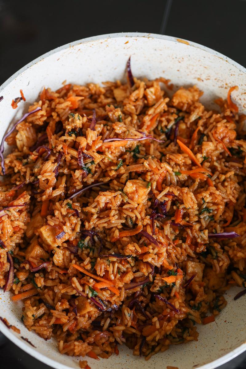 Process image of Teriyaki Fried Rice