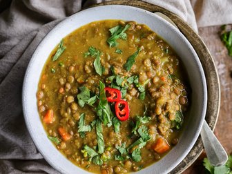 One-Pot Veggie Lentil Soup | Pick Up Limes