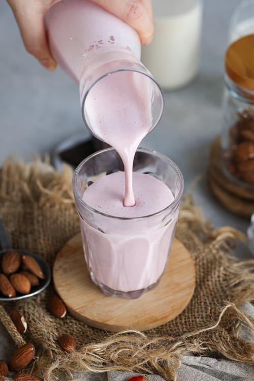 image of Strawberry Almond Milk