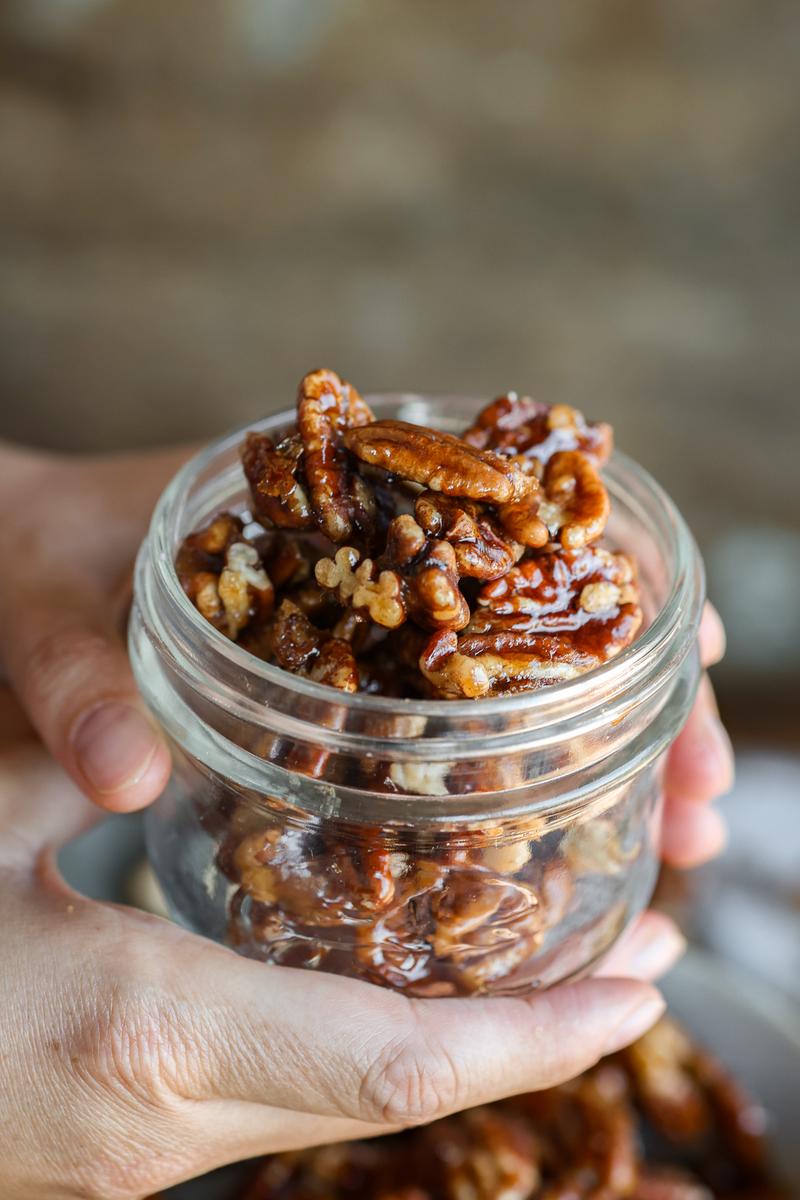 Process image of Candied Pecans