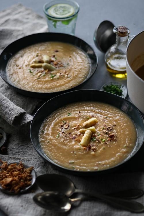 Pick Up Limes White Asparagus & Potato Soup