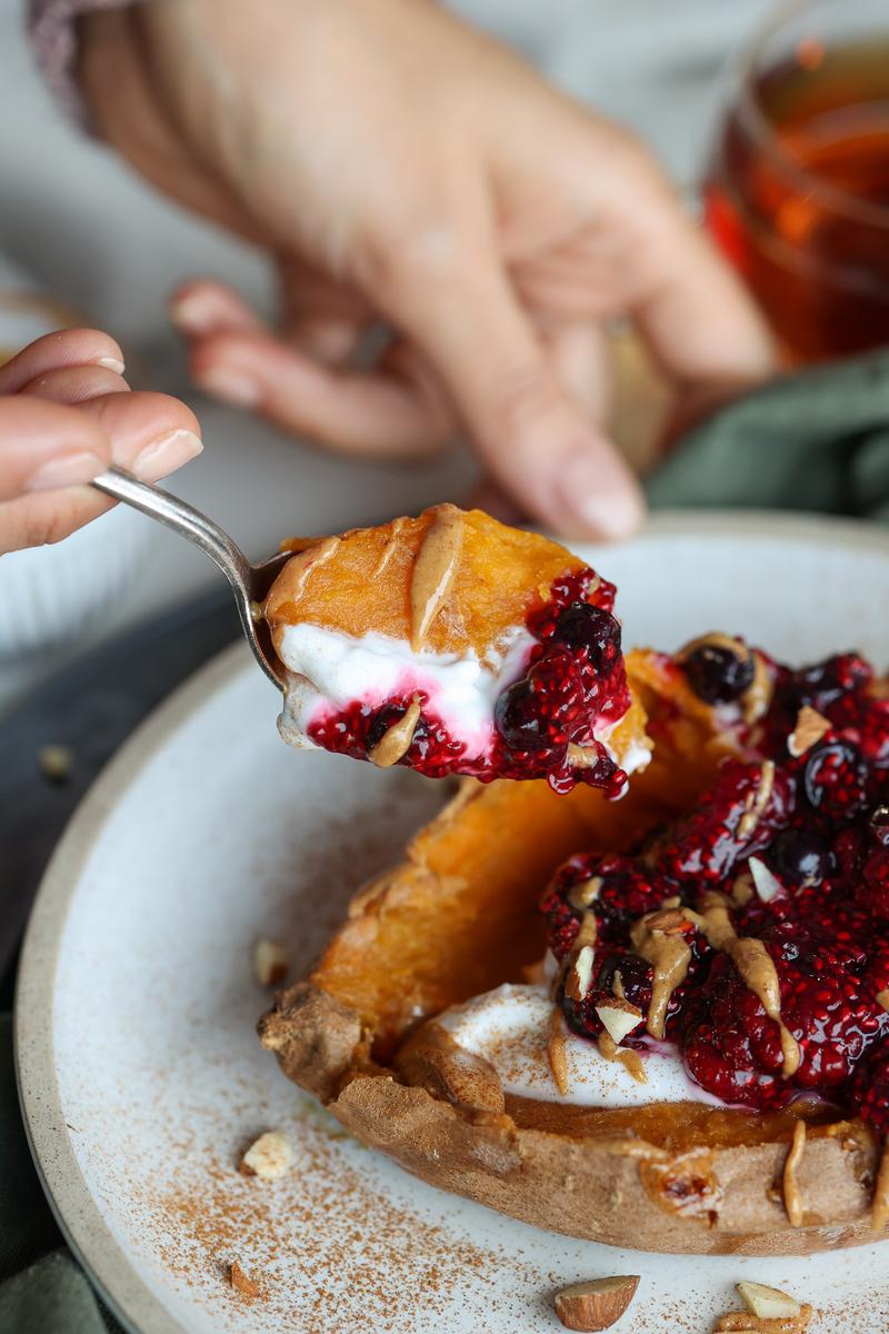 Process image of Berry Breakfast Sweet Potato