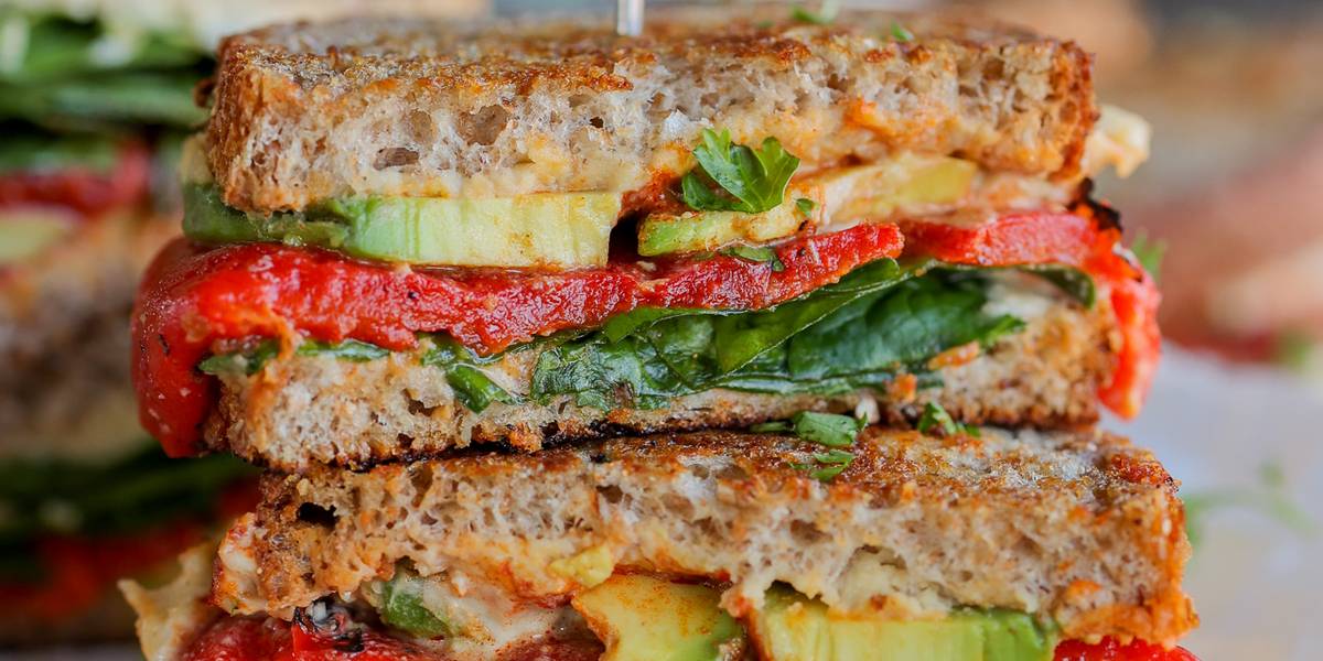 Grilled Hummus & Harissa Veggie Sandwich Pick Up Limes