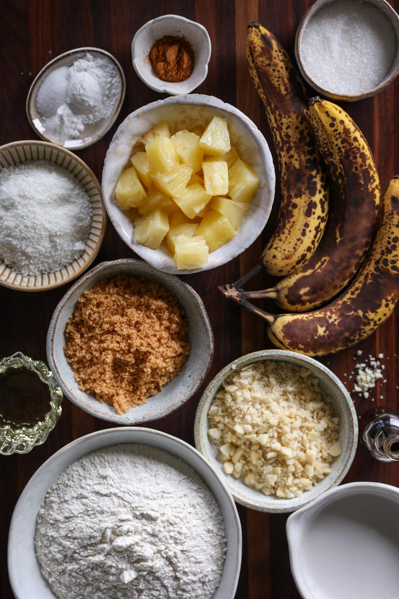 Process image of Pineapple & Coconut Banana Bread