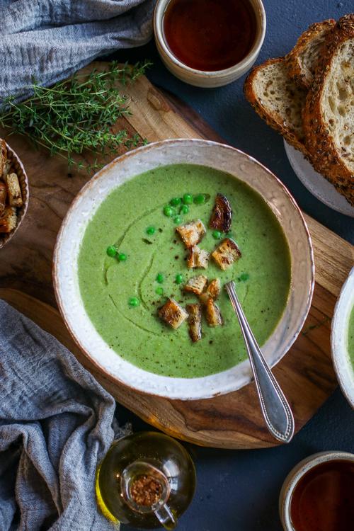 Green Pea Soup Pick Up Limes