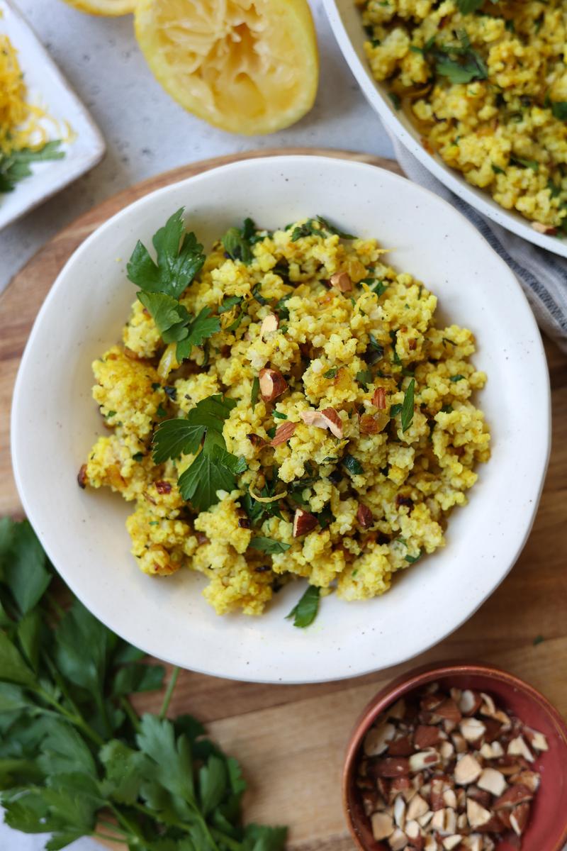 Image of Herby Lemon Millet Pilaf