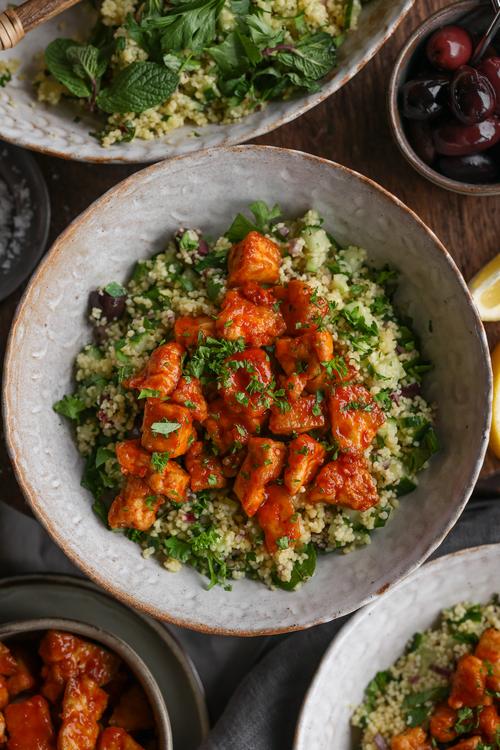 image of Harissa Maple Tofu Bowl