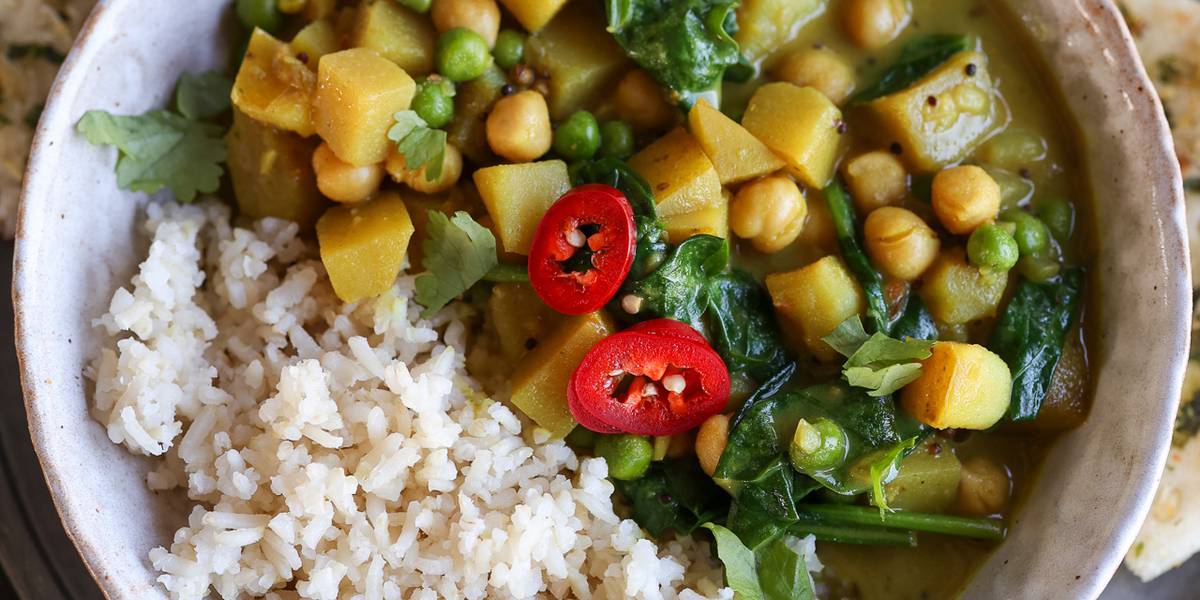 Potato & Green Pea Curry | Pick Up Limes