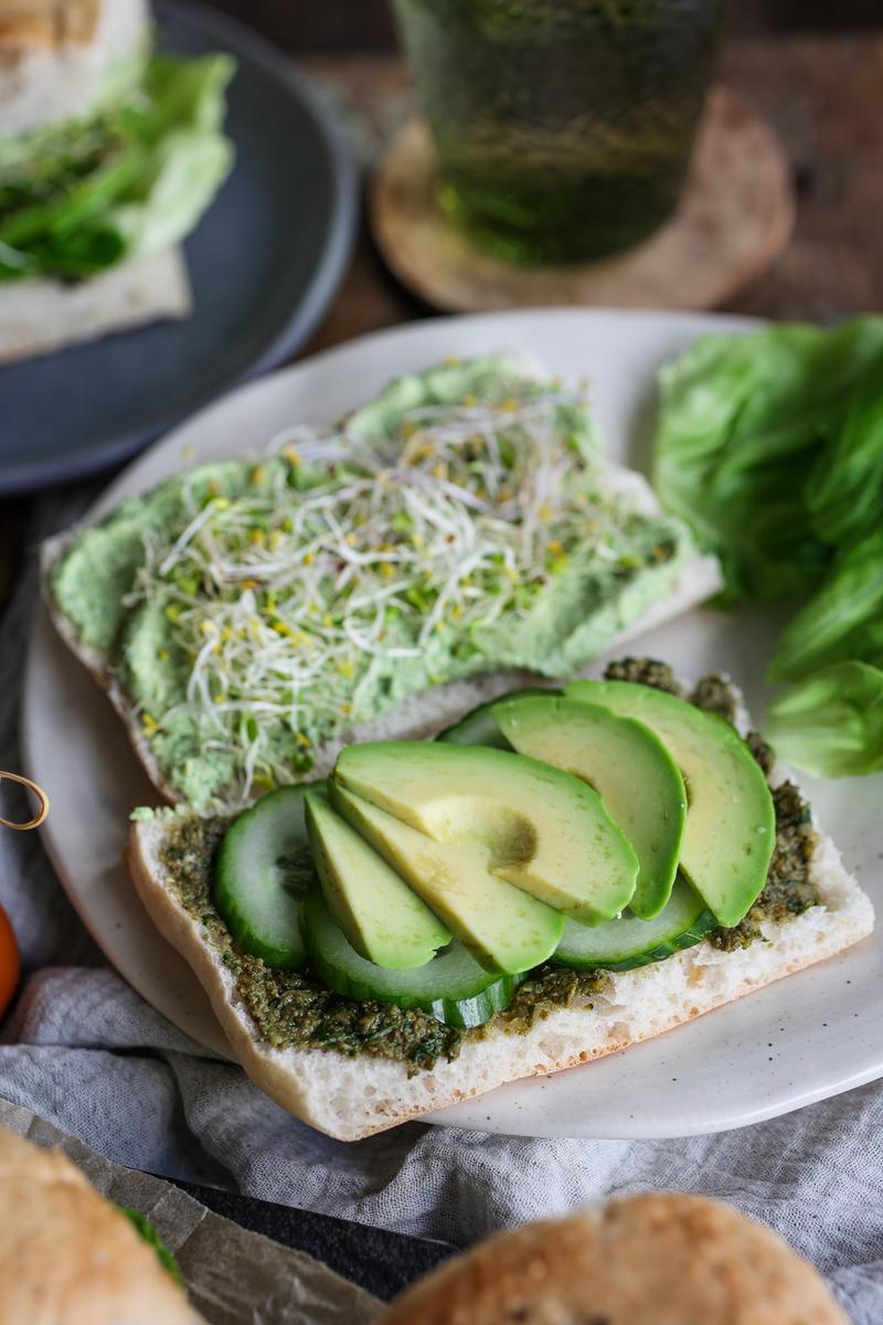 Process image of Green Goodness Sandwich