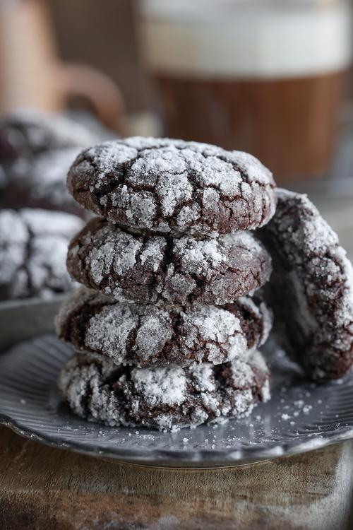 image of Chocolate Crinkle Cookies