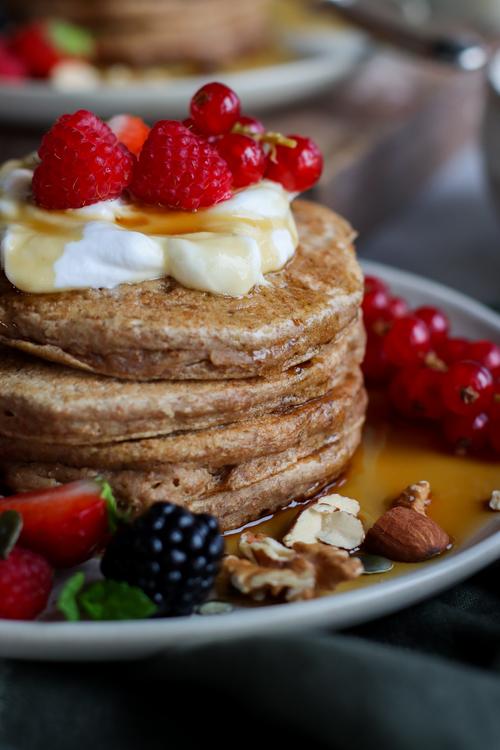 High Protein Vegan Pancakes Pick Up Limes