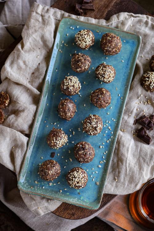 image of Chocolate Tahini Energy Balls