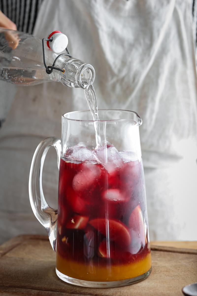 Process image of Easy Red Sangria