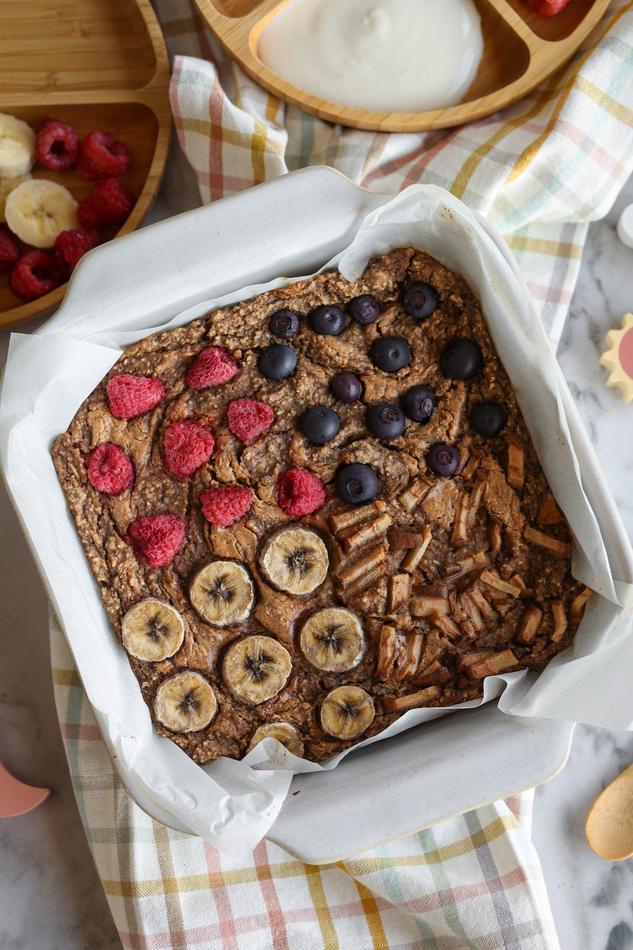 image of 🧸 Banana Oat Squares