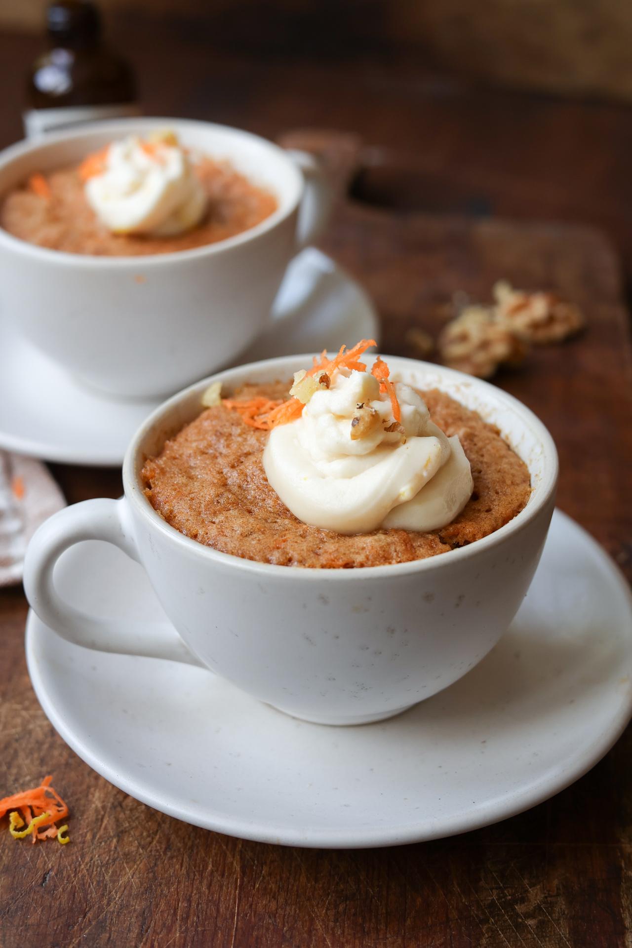 Main image of Carrot Mug Cake with Cream Cheese Frosting