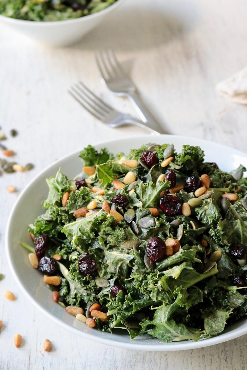 Massaged Umami Kale Salad Pick Up Limes