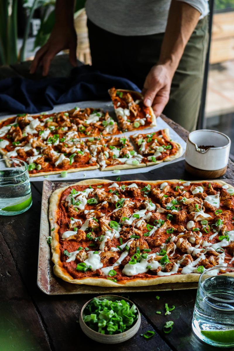 Pick Up Limes BBQ Cauliflower Pizza