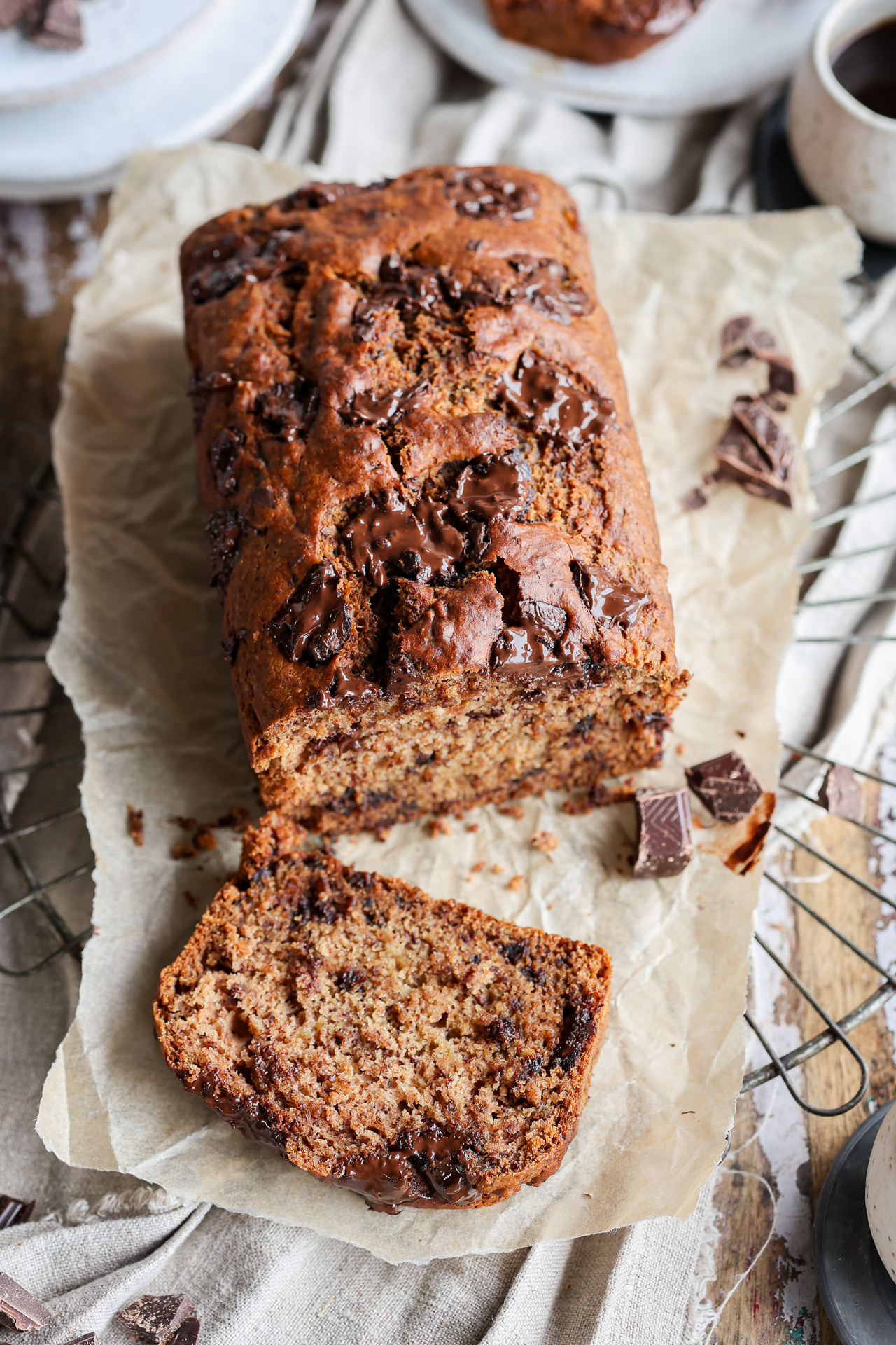 Image of One-Bowl Chocolate Chunk Banana Bread